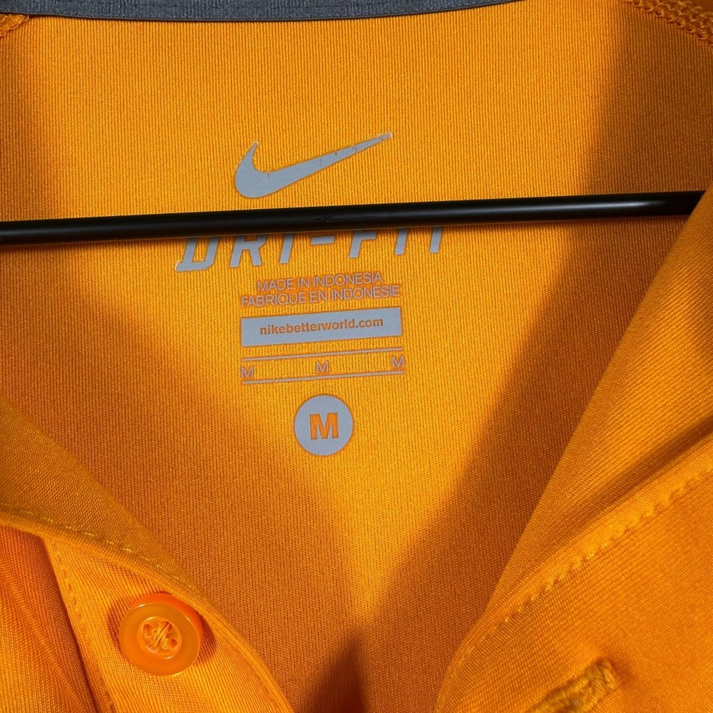 Nike Dri-FIT Tennessee Volunteers Polo Shirt Mens M Orange Short Sleeve NCAA - Picture 3 of 7